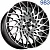 Диск литой Sakura Wheels 983 7х16 5х100 ЕТ38 DIA73.1 (983) Черный глянец с полировкой